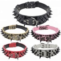Spiked Leather Collar Medium to Large Dogs