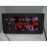 Large Digital LED Wall Clock Jumbo Display
