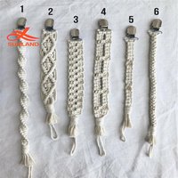 W1743 Baby Dummy Chain Newborn Baby Macrame Pacifier Clip