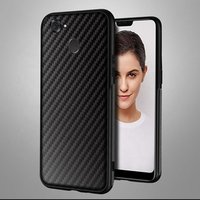 Premium Black Carbon Fiber Stripe Dirt Resistant TPU Cell Phone Covers Case for Huawei Y9 Prime P20 Lite Mate 20 X P30 Pro 30 5i