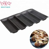 Silicone Non-stick Perforated Silicone Baguette Bread Form Mold