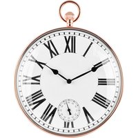 Vintage Wall Clock Pocket Watch Style Convex Glass