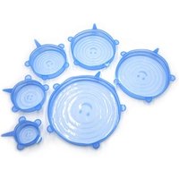 BPA Free 6 Pack flexible Silicone Stretch Lids Food Saver Covers bowl cover