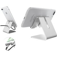 Portable Metal Desk Adjustable Tablet Mobile Phone Stand Holder For Ipad Silver