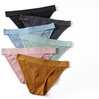 Solid breathable cotton women's underwear seamless women's briefs