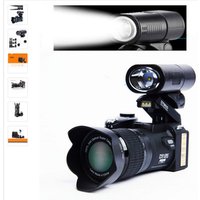 D7300 digital cameras 33MP good POLO cameras Zoom Telephotos& 16X Wide Angle Lens LED Spotlight Tripod