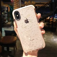 Fashion 3D Shining Diamond Clear Soft Shockproof TPU Crystal Case For iPhone X 7 6 6S 8 Plus