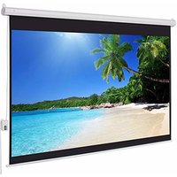 100 inch 16:9 home cinema theater motorized electric projector ceiling mount projection screen