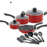 nonstick aluminum pan fry pan stainless steel casserole cookware set iron pot set for gas/induction milk pot 14sets WD-454