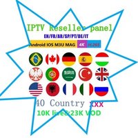1/3/6/12 months 10000 live 26000 VOD Spain Portugal IPTV Reseller Panel Europe WORLD France iptv APK M3U with free test