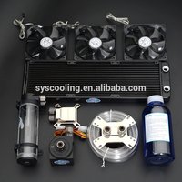 PC water cooling high performance complete CPU GPU radiator system liquid cooling kit