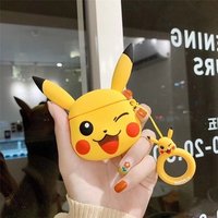 Japan Anime Pokemon Protective Cover Pocket Monster Skin Pikachu for Apple Airpods 3D Charging Case