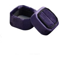 Personalized handmade for single velvet wedding ring box