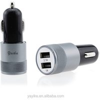 Shenzhen universal dual ports quick usb car charger doule car battery charger for iphone and android