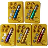 Single Red Pointer Five Lamps Cap Multi function Laser Pointer with gift box packing