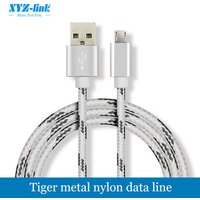 High quality alloy nylon braided micro usb cable for type c android interface