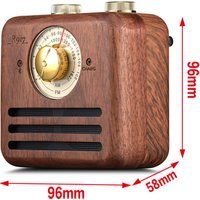 New Product Wholesale Design Portable Retro Wooden FM SW Radio Digital Retro Vintage Wireless Speaker