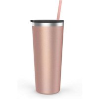Personalised Stainless Steel Insulated Tumbler Lid Straw