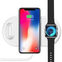 Great Free Shipping 5V 2A 9V 1.8A 3 in 1 Fast Wireless Charging for iPhone Wireless Charger for Air Pods for i Watch