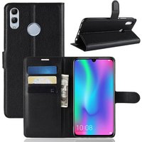 Litchi PU Card Holder Wallet Flip Leather Case For Huawei P Smart 2019