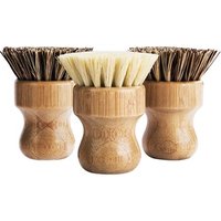 Bamboo Sisal Fibre Pot Dish Brush