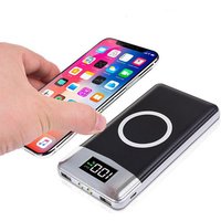 2019 new electronics qi wireless charger power bank 10000mah portable dual USB fast charge with free sample