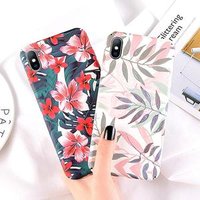 Marble Floral Cover Case for iphone X XR XS MAX Camellia Rose Flower Phone case for iphone 6 7 8 Plus Hard PC Cover