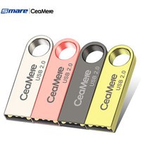 Ceamere Wholesale Original USB2.0 High Speed Metal USB Flash Drives 16GB 8GB 4GB 32GB 64GB 128GB Pendrive Metal USB Flash Drives