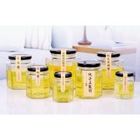 Certified Clear Cheap square customized honey jars glass unique for jam / decorative honey jars