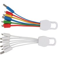 Factory directly supply 2018 new custom logo 4 head multi charging usb cable for Premium gift