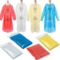 FY fashion Disposable Raincoat Adult Emergency Waterproof Hood Poncho Travel Camping Must Rain Coat Unisex