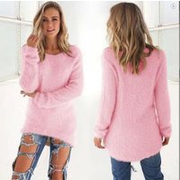 Autumn Winter O Neck Loose Pullover Sweater