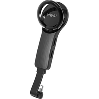 Wiwu 3 in 1 Dual light-ning connector with earphone and charging port in buckle ring design phone accessory