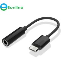 USB Type C to 3.5mm Adapter Cable Headphone Earphone Jack AUX Type-C Convertor Cabel for Letv Leeco Le Max 2 Pro 3 for xiaomi