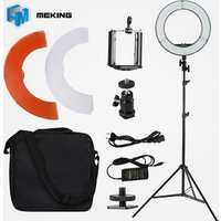 Meking Dimmable Diva 14'' 5500K LED Video Ring Light Set With Light Stand For Make Up Video Photo
