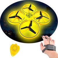 Mini hand watch gesture control hands free rc Infrared sensing gravity watch sensing drone with light factory