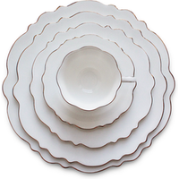 Morandi Plated Ceramic Wedding Plates Set