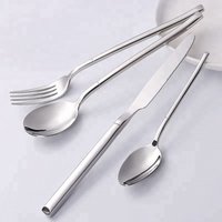 2019 High quality 18/8 silverware stainless steel cutlery flatware set