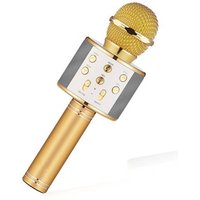 ws 858 condenser wireless karaoke bluetooth microphone with Player MIC Speaker Record Music KTV Microfone