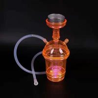 EXPRESS FREE SHIPPING! New design wholesale cheap mini Acrylic shisha hookah plastic cup