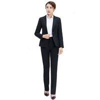 two pieces business suit women's working dress fashionable temperament female college student's interview formal dress