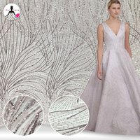Sparkling Sequin Flat Embroidery Fabric