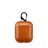 Airpod leather case, new style high quality PU leather charging case for Airpod