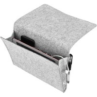Dark gray sofa caddy organize bags felt bedside caddy storage bags for bed