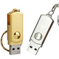 2019 Custom Metal USB 8GB 16GB 32GB 64GB Mini USB Flash Drive 2.0 With Keychain