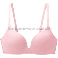 Lightly Padded Wirefree Plunge T Shirt Bra