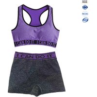 Ladies' Sports Bra and Shorts Set