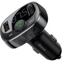 Baseus Car Charger MP3 Audio Player FM Transmitter Handsfree Aux Modulator Dual USB 3.4A Car Mobile PhonCharger