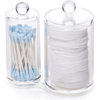 Round Acrylic Dispenser Cotton Pads or Wool Balls