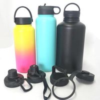 Wide mouth vacuum flask stainless steel thermos hydroflask water bottle